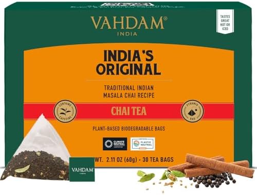 VAHDAM India's Original Masala Chai(30 Count) Individually Wrapped Tea Bags by Unknown