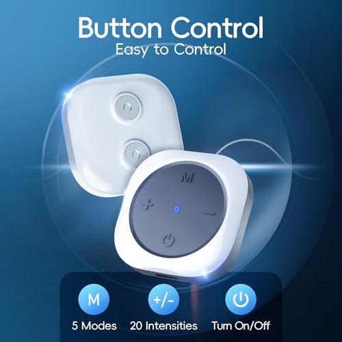 Comfytemp Transcutaneous Electrical Nerve Stimulator, Wireless TENS Unit Muscle Stimulator for Pain Relief, Rechargeable Portable TENS Unit Machine with Two Hosts for Back, Shoulder, Waist, Leg, Arm - Image 3
