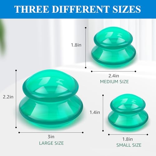 Silicone Cupping Therapy Sets (Set of 3), Cupping Kit for Massage Therapy - Image 5