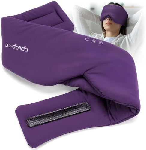Luxury Bluetooth 5.4 Sleep Mask for Adults - Ice Fiber Cooling & HD Sound, 100% Light Blocking Adjustable Eye Cover for Travel & Side Sleepers - Soft Sleep Headphones with 10H Playtime by LC-dolida