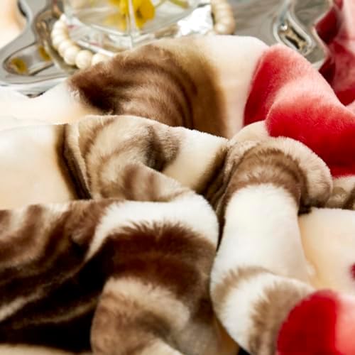9 lbs Heavy Korean Mink Blanket, 2-Ply Silky Soft Plush & Warm, Queen Size 79"×91" Blanket for Couch & Bed. - Image 7