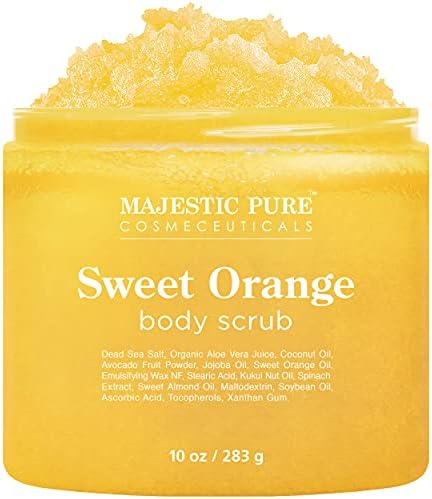 Majestic Pure Sweet Orange Body Scrub, Exfoliating Polish, 10 Oz by BeautyandPersonalCare