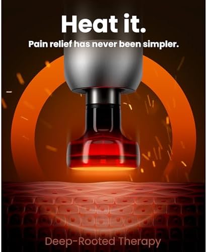 BOB AND BRAD C2 Plus Massage Gun with Heat, Deep Tissue Percussion FSA Massager Gun for Athletes & Pain Relief, Electric Handheld Back Neck Shoulder Muscle Massager, HSA Eligible Gift - Image 3