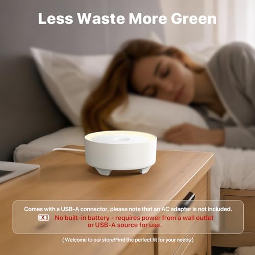 Kipcush White Noise Machine for Sleeping, Baby & Adults, High-Fidelity Non-Looping Sounds, Sleep Sound Machine with Dimmable Night Light, USB Powered, Memory Function, Home, Nursery & Travel - Image 2