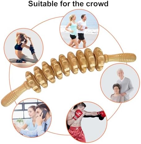Curved Wood Massage Roller Stick for Muscle Relief & Cellulite Reduction - Image 6