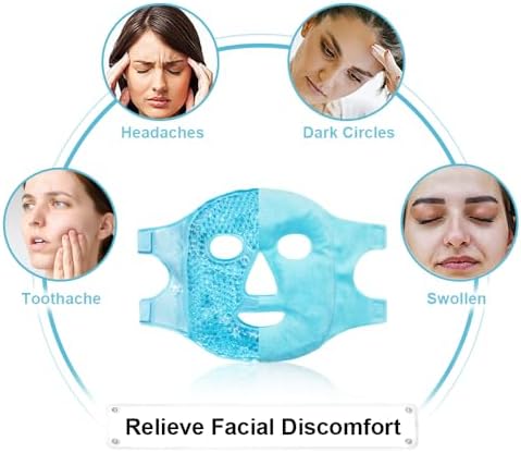 Cold Face Eye Masks Ice Face Mask Hot Cold Compress - Image 2