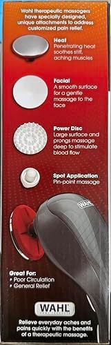 Wahl Heat Therapy Corded Vibratory Therapeutic Pain Relief Body Massager - Image 6