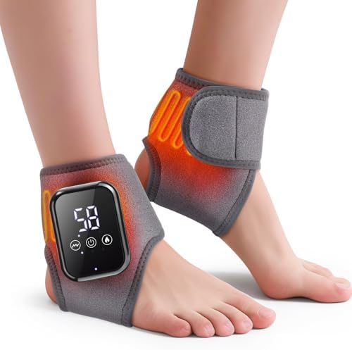 2PCS Foot Massager for Neuropathy and Plantar Fasciitis, Cordless Foot and Ankle Massager for Heel, Arch & Ankle Relief, Portable for Home Travel Use by WoloyHeatie