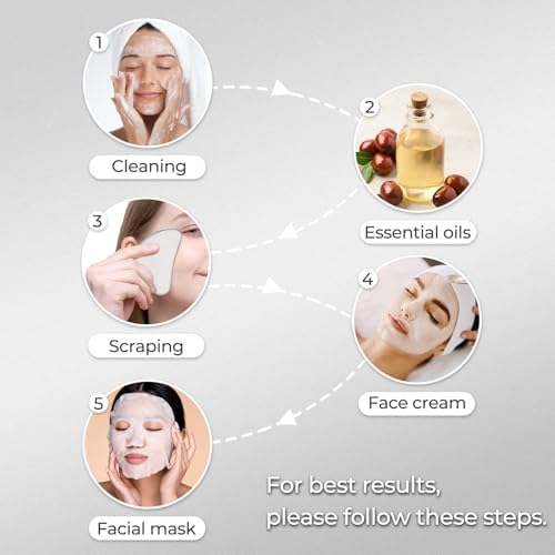 Gua Sha Facial Tools Metal Gua Sha for Face Body Jawline Shaper, Double Chin Reducer, Stainless Steel Guasha Face Sculpting Tool, Puffiness Reducing & Lymphatic Drainage Massager – Skincare Gift - Image 6