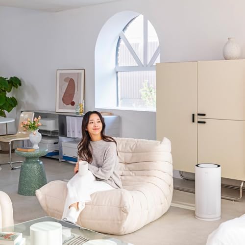 LG PuriCare™ AeroHit Smart Air Purifier for Large Rooms Up to 1000 Sq Ft, True HEPA Filter with 360° Airflow, PM 1.0 Sensor & LED Air Quality Monitor, Ultra-Quiet Wi-Fi Air Cleaner with LG ThinQ - Image 7