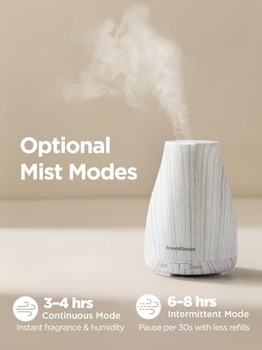 InnoGear Essential Oil Diffuser Ultrasonic Diffusers for Home, White Grey - Image 3