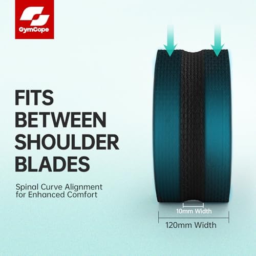 GymCope Back Roller Wheel 10 Inch Spine-Safe Groove, for Deep Back Stretch - Image 6