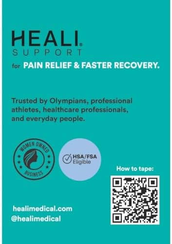 Heali Kinesiology Tape with Magnesium and Menthol, 20 Pcs Precut Strips, K Tape Roll, Knees, for Physical Therapy, Sports, Muscles and Joints, Water Resistant - Eco - Black Camo - Image 2
