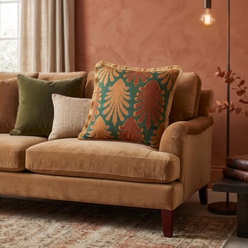 patdrea Designer Vintage Velvet Throw Pillow Cover,18"x18"-OldlegendA - Image 3