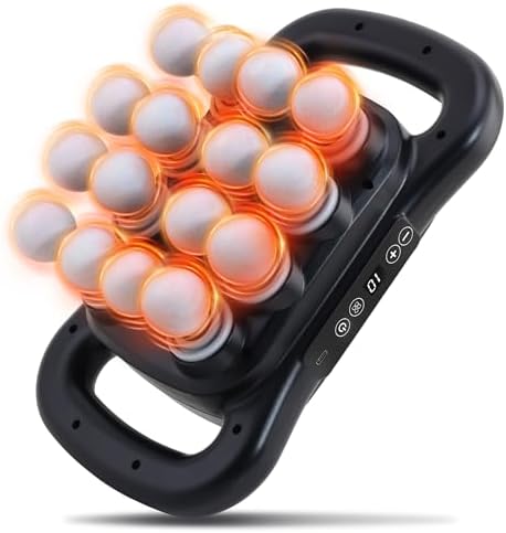 16 Head Massage Gun Set, Deep Tissue Percussion Massager, Black by GAXEZO