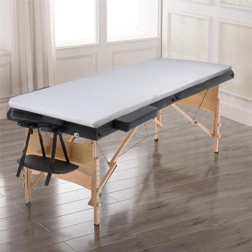 Lash Bed Foam Topper for Massage, 73x24x2 inch White Memory Foam, Removable Cover, Non-Slip Elastic Bands - Image 7