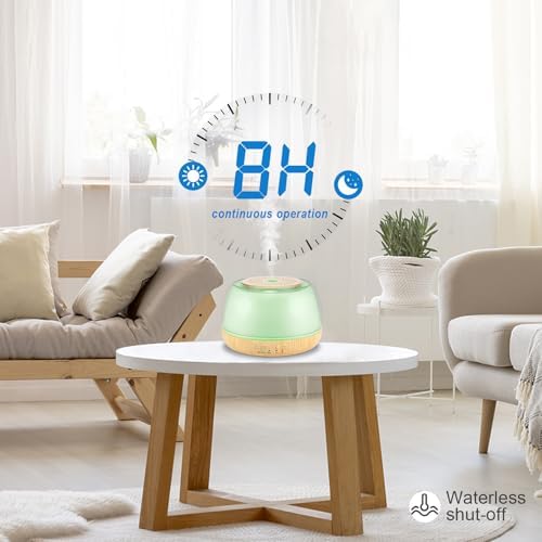 Marchred 300ml Essential Oil Diffuser with Remote Control, 7-Color LED Lights, 4 Timer Modes, Quiet Ultrasonic Aromatherapy for Home, Office, Room, Small & Stylish Design - Image 6