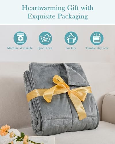 Topblan Weighted Blanket Queen Size 15lbs, 60 x 80 for Adults - Image 6