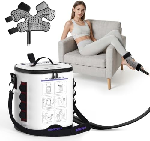 Cold Therapy Machine for Ankle with Programmable Timer & Quiet Pump by KINRYOPY-US