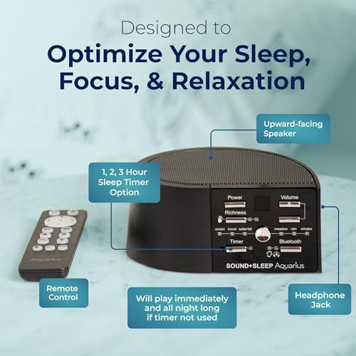 Adaptive Sound Technologies Sound + Sleep Aquarius, Bluetooth, Black - Image 6