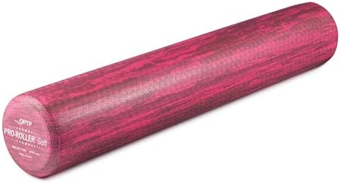 OPTP PRO-Roller Soft Density Foam Roller – Round, Pink, 36" x 6" by OPTP