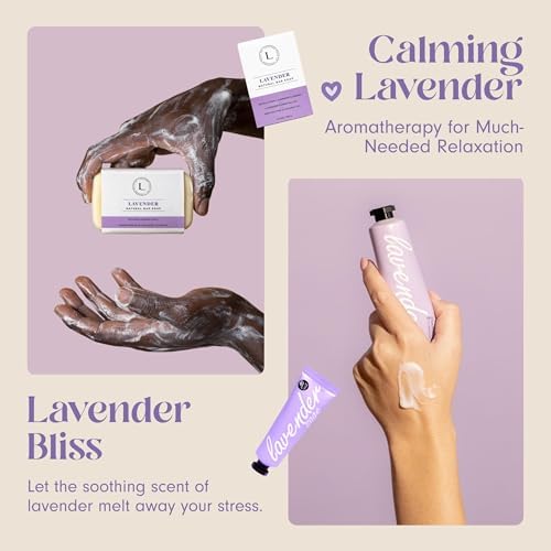 Unboxme Spa Gift Basket for Women - Lavender Self Care Gifts with Candle & Bath Bombs - Relaxation Care Package for Birthday, Get Well Soon, Christmas, Valentine's Day - Image 4