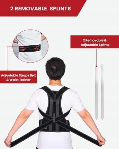 Hurmoya Back Brace Posture Corrector for Women and Men, Lower and Upper Back Pain Relief, Shoulder Straightener and Adjustable Full Back and Lumbar Support - Image 4