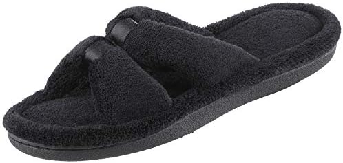 isotoner Women's Microterry X-Slide Slippers with Memory Foam Comfort by Isotoner