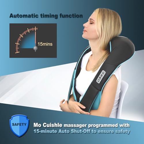 Mo Cuishle Shiatsu Back Shoulder and Neck Massager with Heat, Gifts for Mom - Image 5