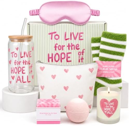 9 Pcs Birthday Gifts for Teen Girls, Green Gift Basket for Women by Unknown
