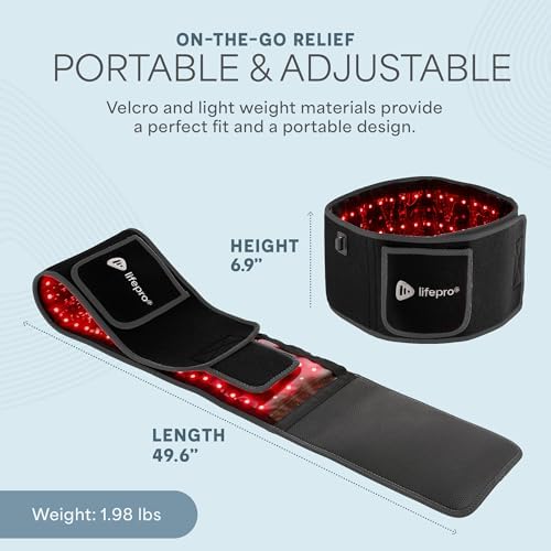 Lifepro Allevared Pro Red Light Therapy Belt with Pulse Modes & Vibration - Image 5