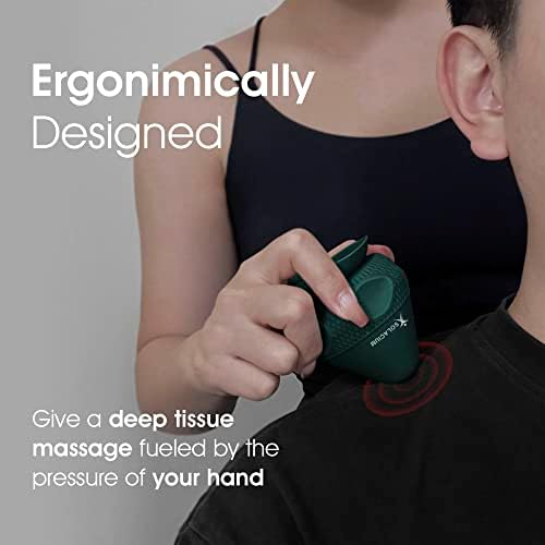 Solacium Mountable Massage Therapy Tool - Multi-Surface Suction Cup Wall Massage Tool for Sore Muscles, Myofascial Release, Stress Relief, Trigger Point and Deep Tissue Massage (Dark Green) - Image 6