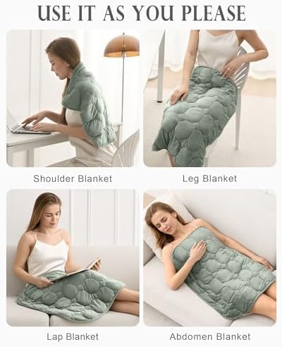 Cottonblue Small Weighted Lap Blanket 7lbs for Adults Teens 24"x29", Cozy - Image 6