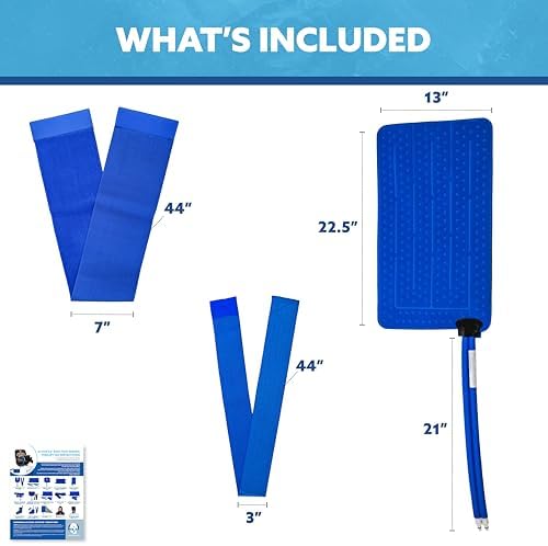Polar Products Active Ice Hip Extended Coverage Therapy pad 12.5” x 22.5” with Two Detached Belts. Use only with The Polar Active Ice #AIS Therapy System. - Image 2