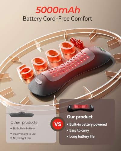 FliKEZE Electric Lumbar Support Pillow with Red Light Massage - Image 5