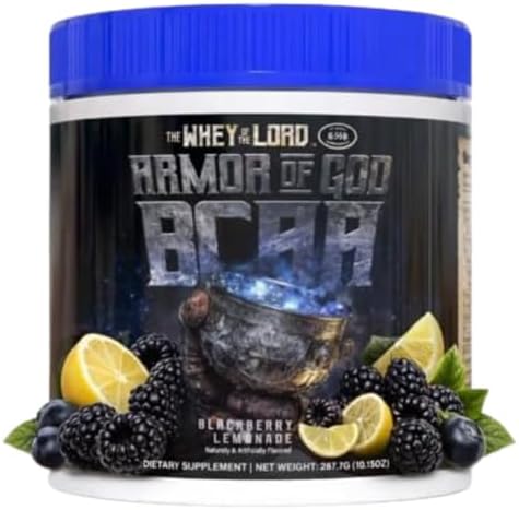Armor of God BCAA Amino Acid Recovery Supplement, Muscle Repair, Endurance, Hydration, Workout Support (BlackBerry Lemonade) by Unknown