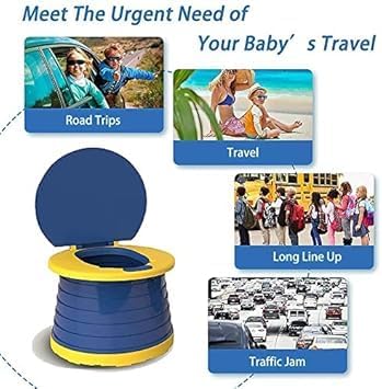 Portable Potty for Toddler,Travel Potty Seat for Toddler,Travel Toilet Kids - Image 3