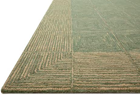 Loloi Chris Loves Julia Francis Green/Natural 11'-6" x 15' Area Rug - Image 5