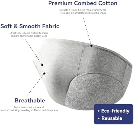 10 Packs Mens Disposable Underwear Briefs,100% Cotton Portable Brief Panties for Travel Spa Hospital Emergencies - Image 3