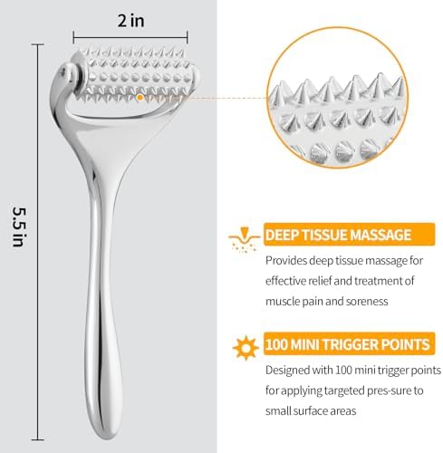 Running man Massage Roller-Deep Tissue Massage Tool for Face,Hand,Neck and Thighs, Acupuncture Roller - Muscle Pain Relief, Face Roller-Skin Care Face Massager Tightens & Tones Skin Appearance - Image 5