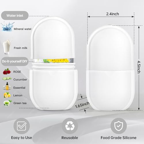 Upgraded Ice Facial Roller for Face and Eye Beauty, Gua ShaFacial Tools ,Neck Massage, Silicone Ice Mold,Self Care for Women - Image 3