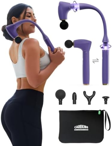 2-in-1 Detachable Muscle Massage Gun Deep Tissue with Extension Handle by CAREKING