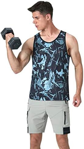 EZRUN Men's Quick Dry Workout Tank Top UPF 50+ Sweat-Wicking Gym Shirt - Image 6