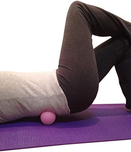 Kieba Massage Lacrosse Balls for Myofascial Release, Trigger Point Therapy, Muscle Knots, and Yoga Therapy. Set of 2 Firm Balls (Pink and Purple) - Image 2