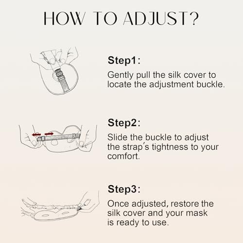 ZIMASILK Adjustable 22 Momme 100% Pure Mulberry Silk Sleep Mask - Image 3