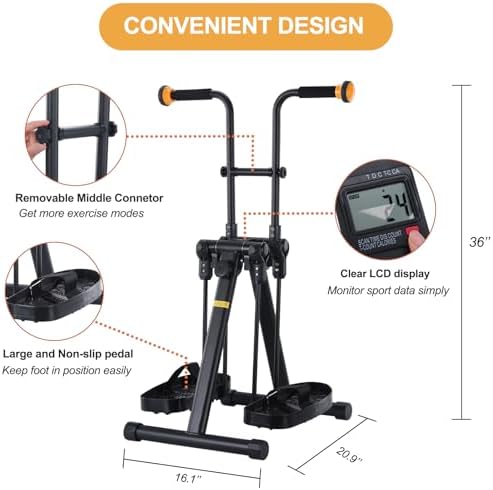 Pedal Exerciser Bike for Seniors, Arm Leg Hand and Knee Elderly Exercise Equipment, Sitting Home Exercise Machine for Total Body, Upper and Lower Limb Trainer - Image 4