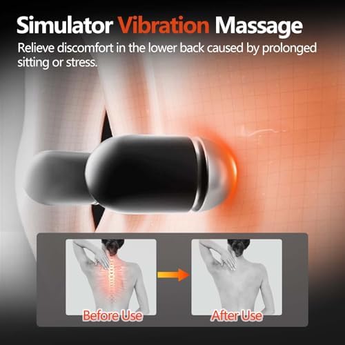 Back Massager for Sciatica Pain Relief, 3-in-1 Lumbar Support Device with Traction & Heat, Lower Back Pain Relief, Neck and Back Massage Pillow - Image 4