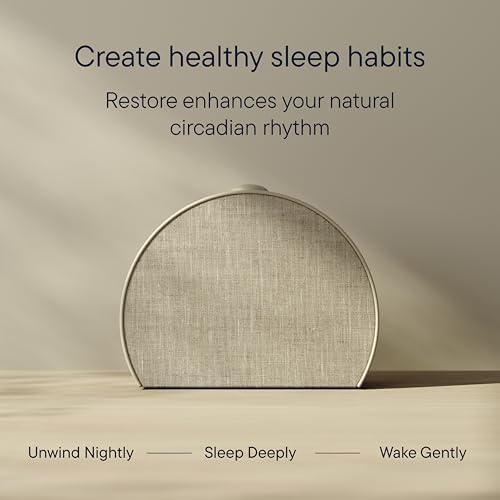 Hatch Restore 3 Sunrise Alarm Clock, Sound Machine, Smart Light (Putty) - White Noise, Screen-Free Sleep Routine (Pack of 2) - Image 6