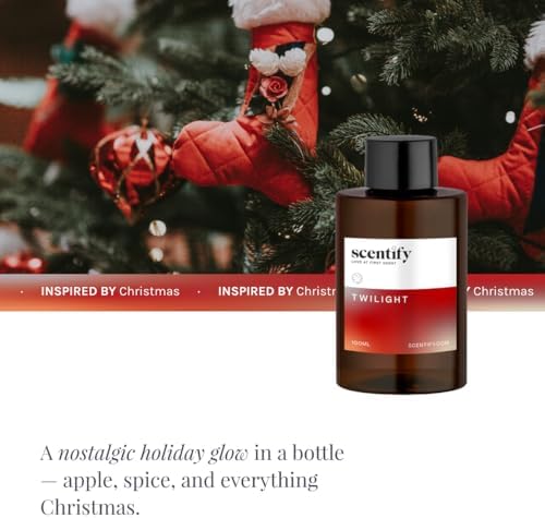 Scentify Holiday Twilight Aroma Oil Christmas Refill Scent for Oil Diffusers - Apple, Spice, Clove, Citrus - Luxurious Relaxing Aromatherapy Fragrance 100ml, 3.38oz - Image 4