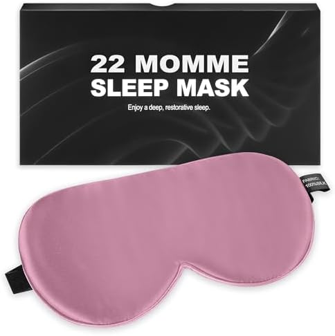 Sleep Mask, 100% 22 Momme Mulberry Silk Eye Mask with Adjustable Strap by spacepower